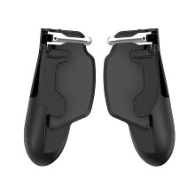 Rialaitheoir Cluiche Inaistrithe Fón Póca Táibléad Gamepad Cúnamh Gabhálais Cearrbhachais Dubh (1 phéire, Dubh