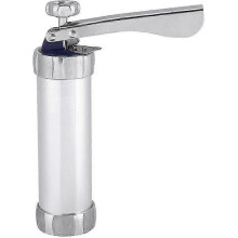 Kit de prensa de biscoitos simples, máquina de biscoitos segura em aço inoxidável, utensílio de cozinha para decoração de bolos.
