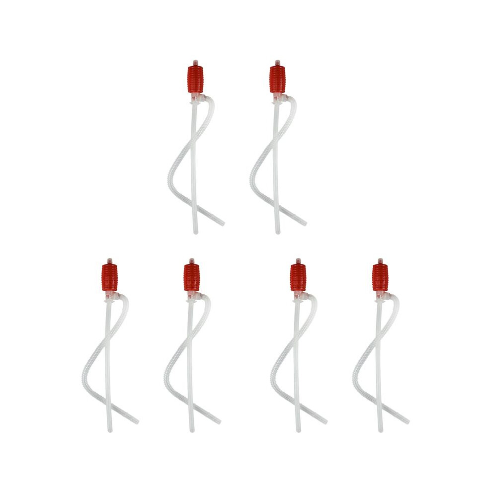 6Pcs Universal Fuel Transfer Siphon Pump - Large Squeezing Syphon For Lawn Mowers & Manual Pumping Petrol, Water,Alcohol 6031009892932