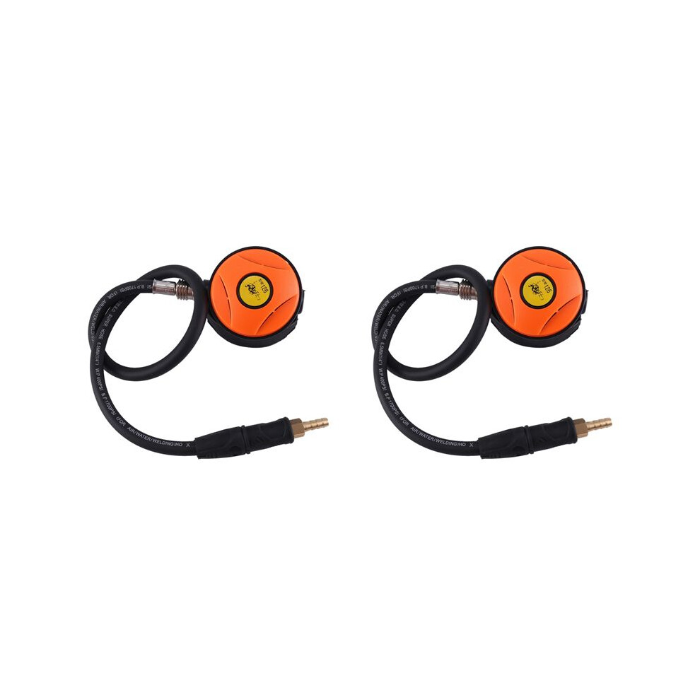 2X Scuba Diving Diver Regulator Diving Snorkel Tube Snorkeling Equipment Pressure Reducer 2Nd- Orange 4711076899783