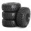 4 Peças 1.9 Polegadas Pneu de Escalada Universal 106mm Pneu de Terreno Rochoso com Forro Interno para 1/10 Rc Crawler 2