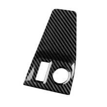Capa de Painel Auxiliar USB de Fibra de Carbono para Cooper S F65 F66 F67 2024 2025 Adesivo para Console