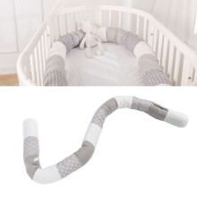 Almohada envolvente para cuna, 180 cm, Gris, Cobertura de 360