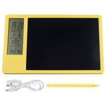 Wielofunkcyjny Elektroniczny Kalendarz Biurkowy Tablica do Pisma Ręcznego LCD z Budzikiem Wilgotność Temperatura Tablica Ogłoszeń LCD,B