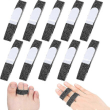 Paquete de 10 piezas de vendajes para dedos, férulas antideslizantes con velcro, vendajes de tela reutilizables para estabilizar los dedos f