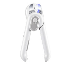 Pet Cats NailClippers LED Nail Grooming Trimmer Nail BloodLines Protective Nail Cutter Pet Toenail Tool Overcutproof Gray