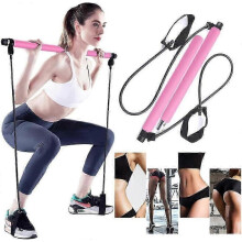 Pilates Bar Kit with Resistance Band - Exercise Toning Stick for Home Yoga & Core Strength Training