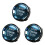 3X Car Interior  Cover Crystal One-Key Engine Start Stop Button Sticker Trim for - 3/5 Series E70 E90 E60 Black 1