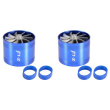 2X Turbo de Entrada de Ar, Turbonador de Entrada de Ar Do Carro Turbocompressor de Turbina de Ventilador Único Turbocompressor de Combustível A Gás