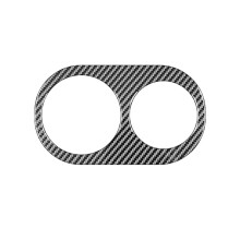 Carbon Fiber Rear Armrest Cup Holder Cover Trim for XF 2008-2015 Interior Accessories
