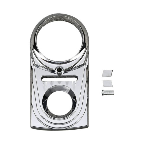 Motorcycle Dash Panel Insert Cover Trim for  Dyna Softail Fat Boy Accessories Chrome