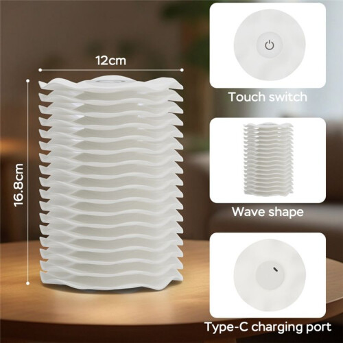 Dynamic Lighting Colorful Night Light Touch Sensor Bedside Lamp with 3D Illusion Design 7 Colors Remote Control LED Lamp 2