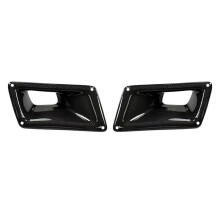 1Pair Real Carbon Fiber Front Engine Air Vent Bumper Bonnet Scoop Cover Trim for  350Z Z33 2003-2009