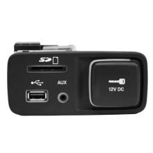 USB Port Socket Holder with Cover Card AUX Port 68146071AC for Cherokee Center Console Interface