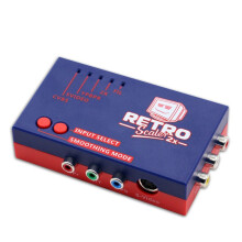 Voor RetroScaler2x AV Naar HD Converter -Doubler voor Retro Game Consoles PS2 N64 NES Dreamcast voor Saturn MD1 MD2, Blauw