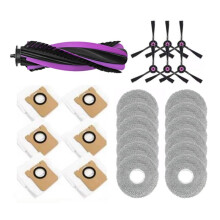 25PCS Accessories Parts for JONR P20 Pro Robot Vacuum Attachment Replacement Washable Main Side Brush Mop Cloth Dust Bag