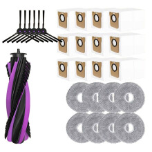 For JONR P20 PRO Vacuum Spare Part Main Roller Side Brushes Mop Cloths Pads Dust Bag Replacement Accessories
