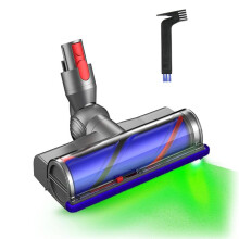 Compatible with V7 V8 V10 V11 V15 Vacuum Cleaner Electric Floor Brush Replacement Parts with LED Dust Green Lights
