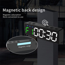 Rechargeable  Gym Clocks - Portable Stopwatch with Countdown/ Clock & Magnetic Back for Fitness Training