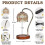 lampada scaldacandele con timer e lampadine 2