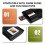 Scanner mobile per pellicole e diapositive, scanner per diapositive e negativi da 35 mm con retroilluminazione a LED per pellicole vecchie e 2