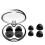 1 Pair Sleeping Earplugs Noise-Reduction with Ear Caps Black 1