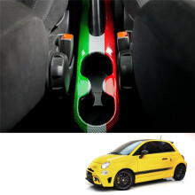 Car Water Cup Holder Panel Trim Handbrake Interior Cover for Abarth 595 2016+ European Version LHD