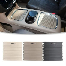 1PC89BD1AG Center Console Armrest Box Roller Blinds Storage Box Trim Cover for Grand Voyager Light Beige