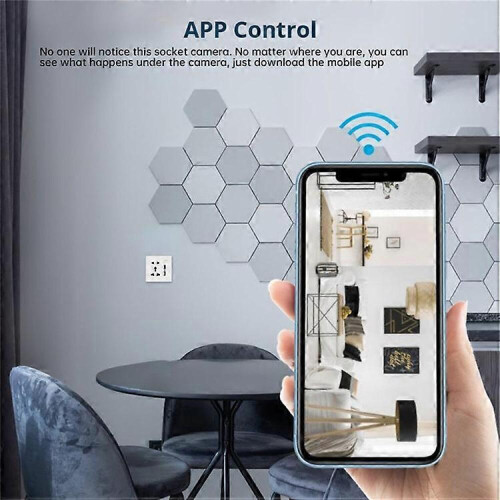 Κάμερα ασφαλείας HD 1080P WiFi με ανίχνευση κίνησης, έξυπνη υποδοχή για το σπίτι, 2