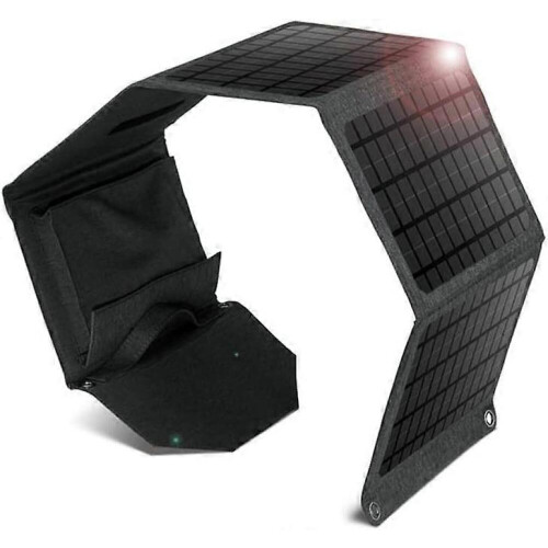 30W Portable Solar Panel Foldable Waterproof Fast Charging for Camping Power Bank Generator 1