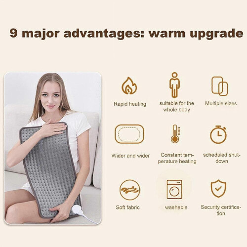 Neck heating pad, back heating pad, plugin portable heating pad, knee heating pad abdominal heating pad 1