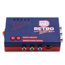 For RetroScaler2x AV to HD Converter -Doubler for Retro Game Consoles PS2 N64 NES Dreamcast Saturn MD1 MD2,