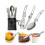 Φορητό σετ μαγειρικών σκευών για κάμπινγκ, σκεύη εξωτερικού χώρου, πεζοπορία 2