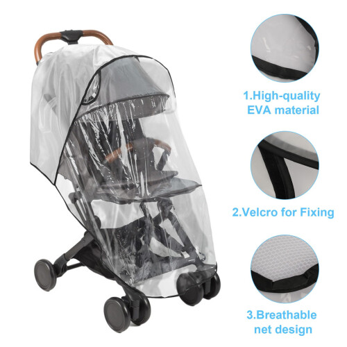 Universal Rain Cover for Pushchair Stroller Buggy 2
