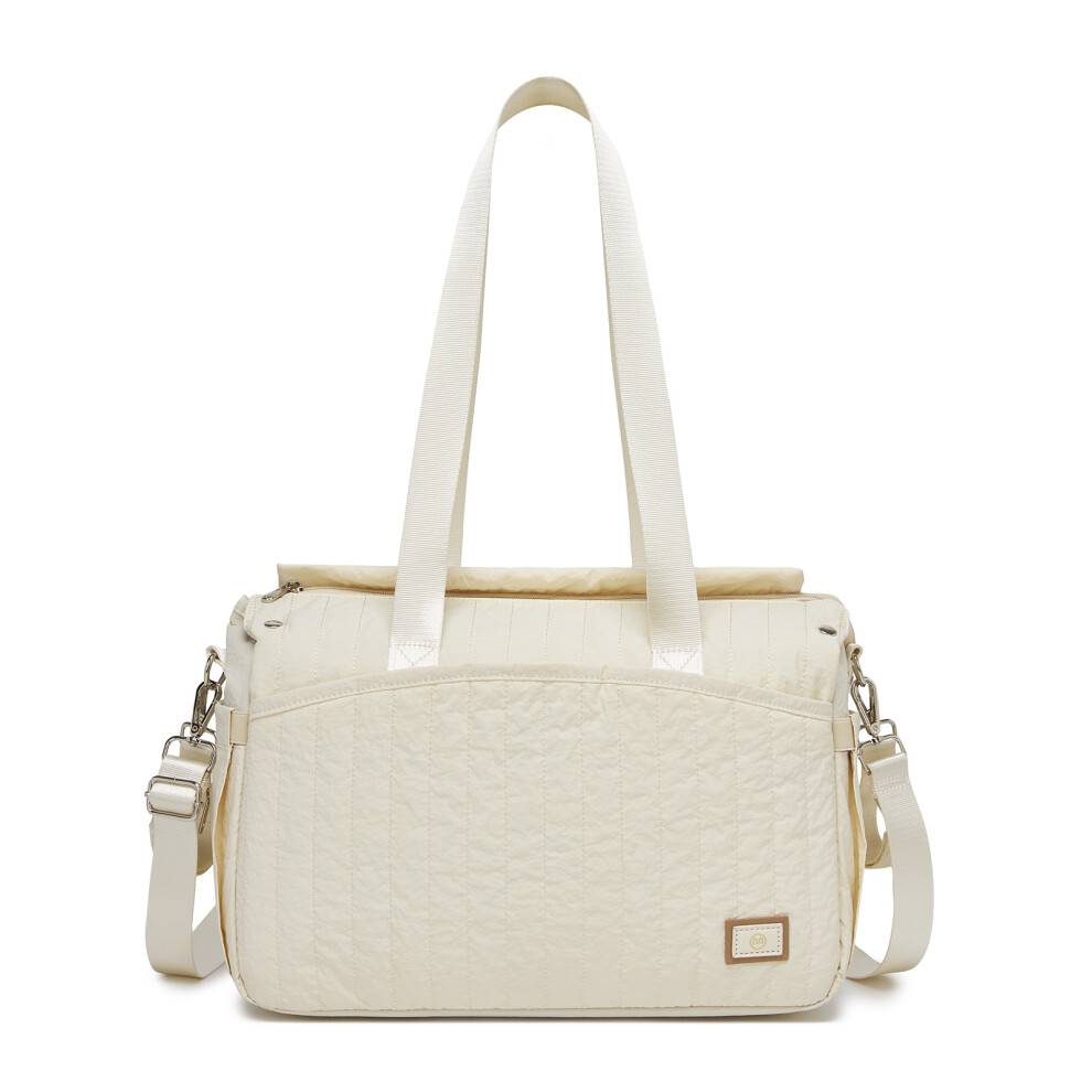 (Beige) Stylish And Spacious Maternity Diaper Bag Beige
