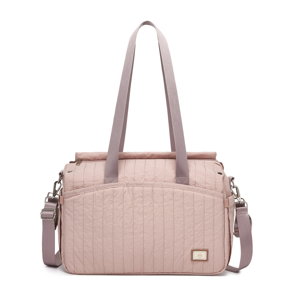 (Pink) Stylish And Spacious Maternity Diaper Bag Pink