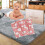 Cot Bed Fitted Sheet 100% Cotton 200 Thread Count 12 Colours, Cot Bed 70 x 140 CM - pink moon 4