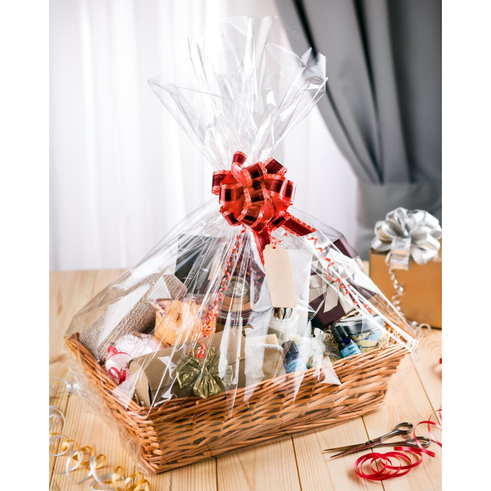 Woodluv Create Your Own Wicker Gift Hamper Basket Kit Use For Christma