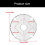 Durability Surveillances Camera Mount, Metal Ceiling Bracket Waterproof Junction Box for Camera CCTV Use Hide Cable 3