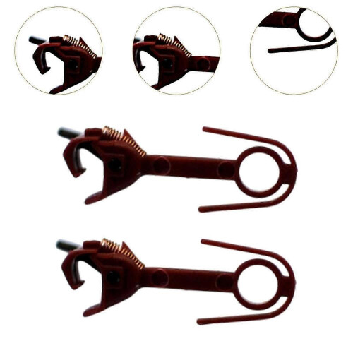 (long big head）2Pcs HO Scale Train Couplers for 1:87 Model Modification 2
