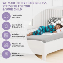 Lynmark 2x Toddler Potty Training Bed Pads Soft Waterproof Bedwettin