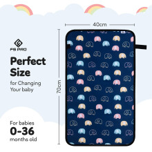 FS Pro Baby Portable Nappy Changing Mat – Foldable Travel Wipe Clean L