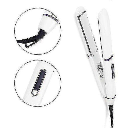 Piastra per capelli, piastra per capelli portatile, maniglia per piastra per capelli, piastra per capelli bianca 2