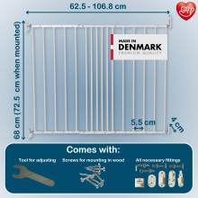 BabyDan MultiDan Covers openings between 6251068 cm24642 inches Extend