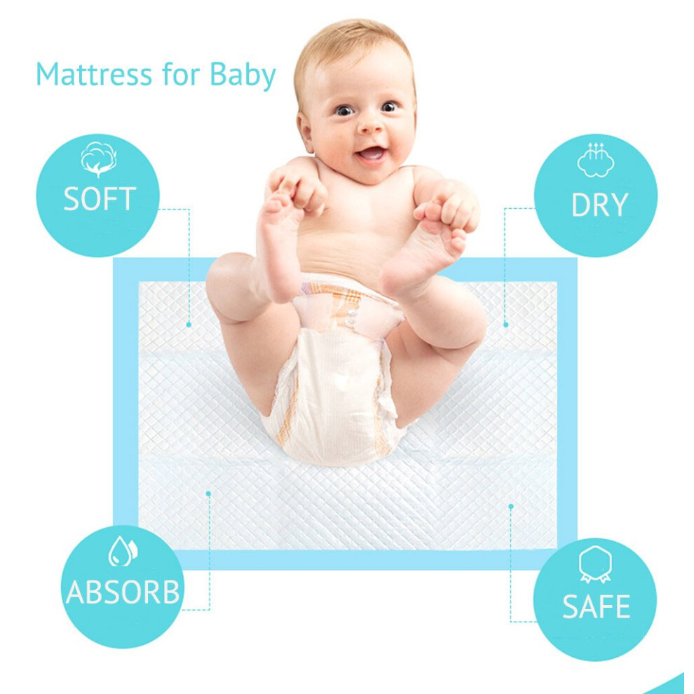 Buyockss Baby Disposable Underpad 100 Count Incontinence Changing Pad Baby Diap