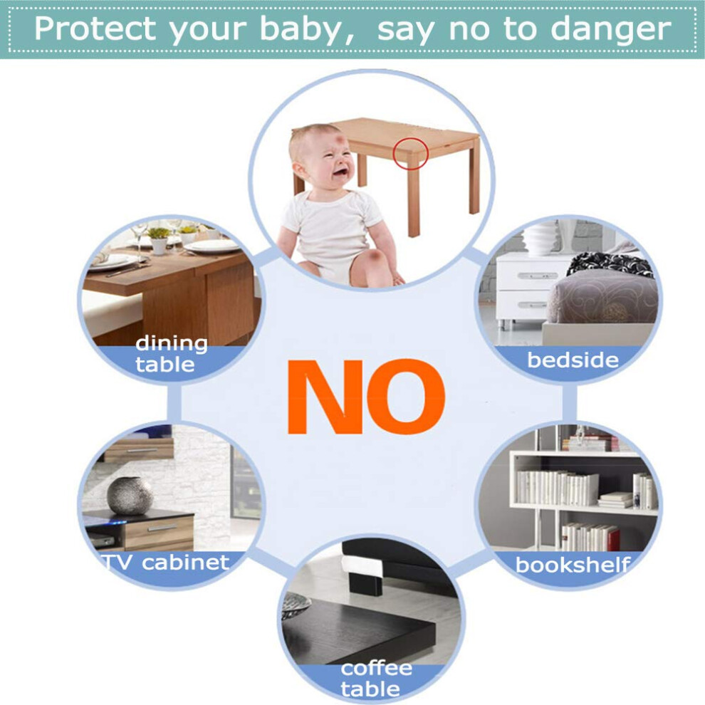 Vobulafy Safety Corner Protectors Guards, 20Pcs Baby Proofing Safety Corner Clear Furniture Table Corner Protection, Kids Soft Table Corner Protectors For Chi