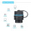 RJ45 Panel Mount Coupler IP68 Shielded Bulkhead Ethernet Pass-Through Connector For CAT6 CAT5E CAT5 Blue Pack 10 5