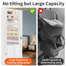 TAHAVICE 5Shelf Over Door Storage Organiser with 10 Mesh Side Pockets