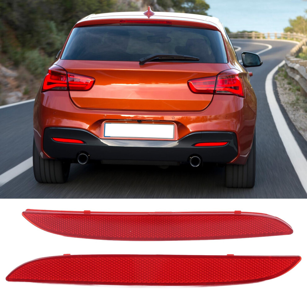 Pair Rear Bumper Corner Reflectors For 1 Series F20 F21 Lci 2016-2019 Light 9481385038481