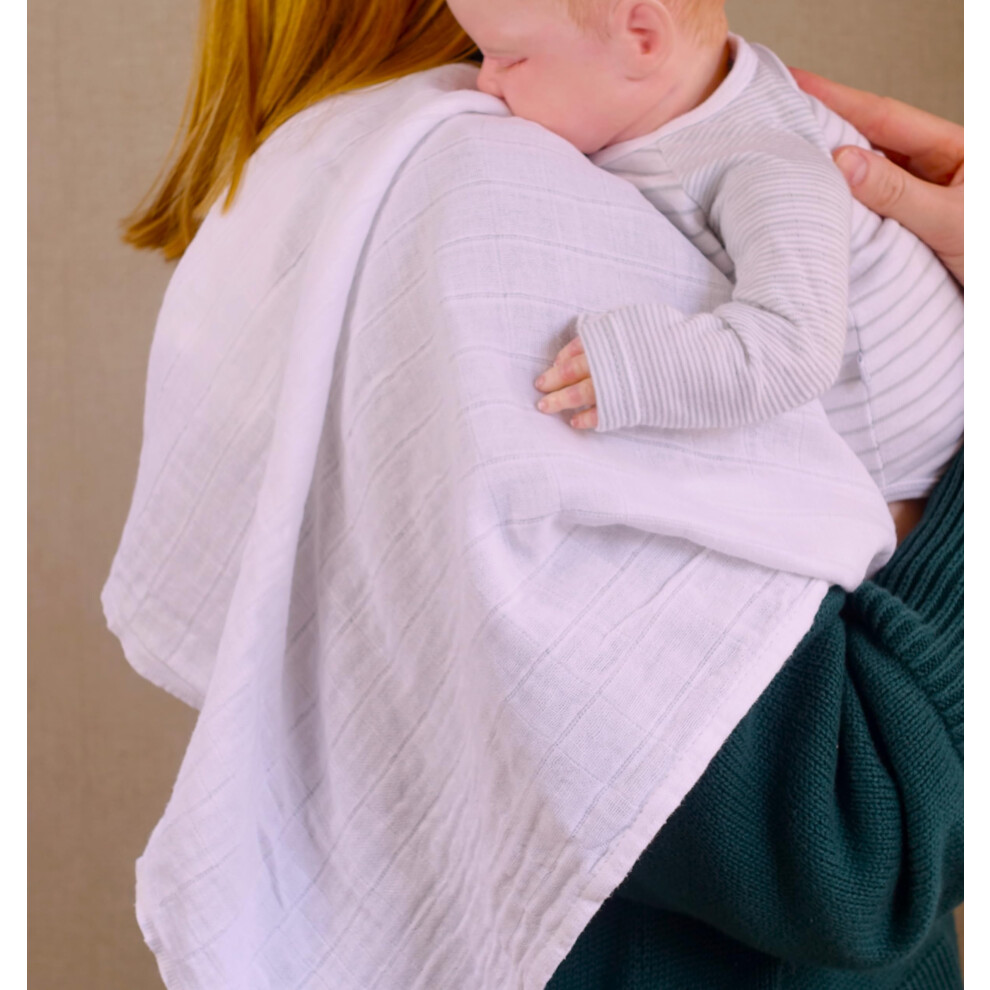 Muslinz White Baby Muslin Cloths Baby Burp Cloths Baby Muslins Baby Di